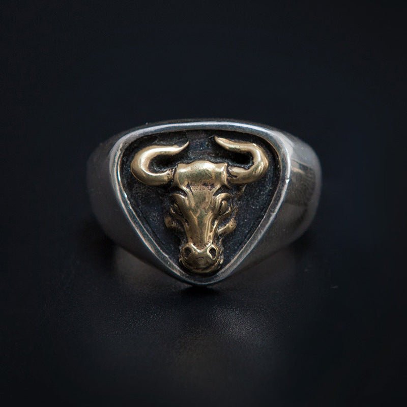 Cow Head Open Ring - CowderryringGold
