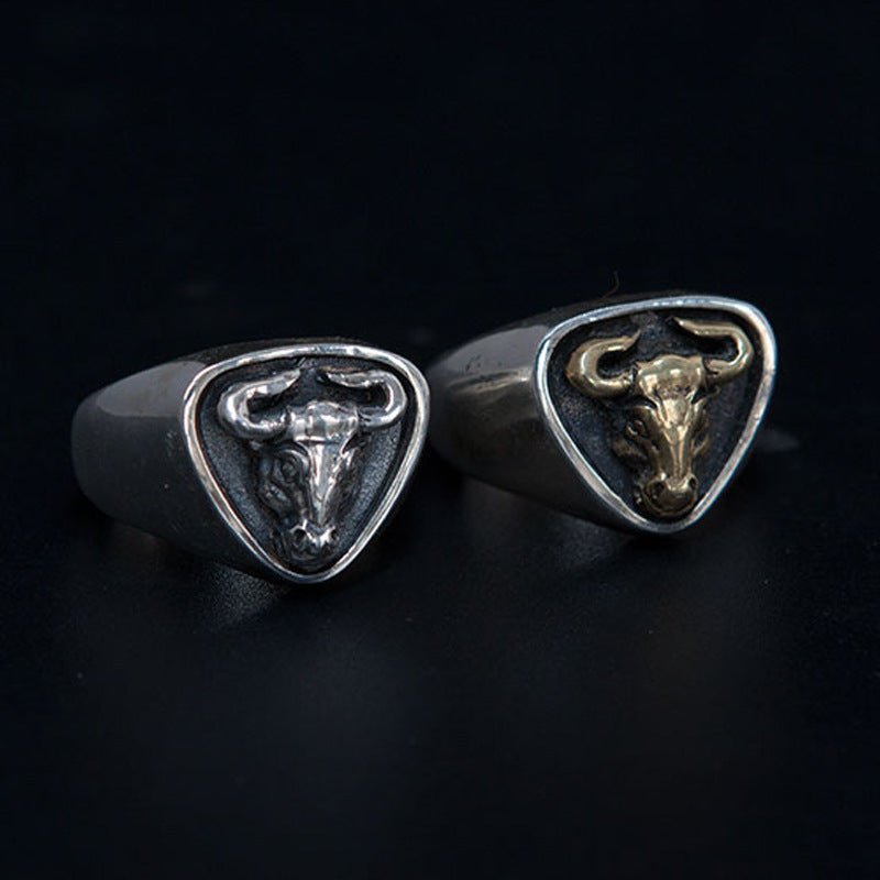 Cow Head Open Ring - CowderryringGold