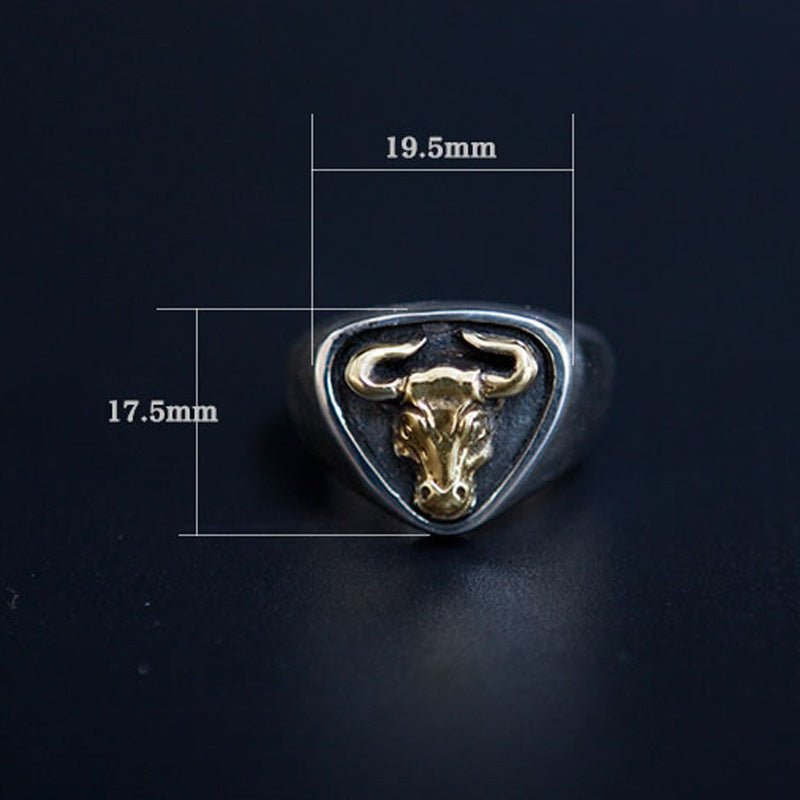 Cow Head Open Ring - CowderryringGold