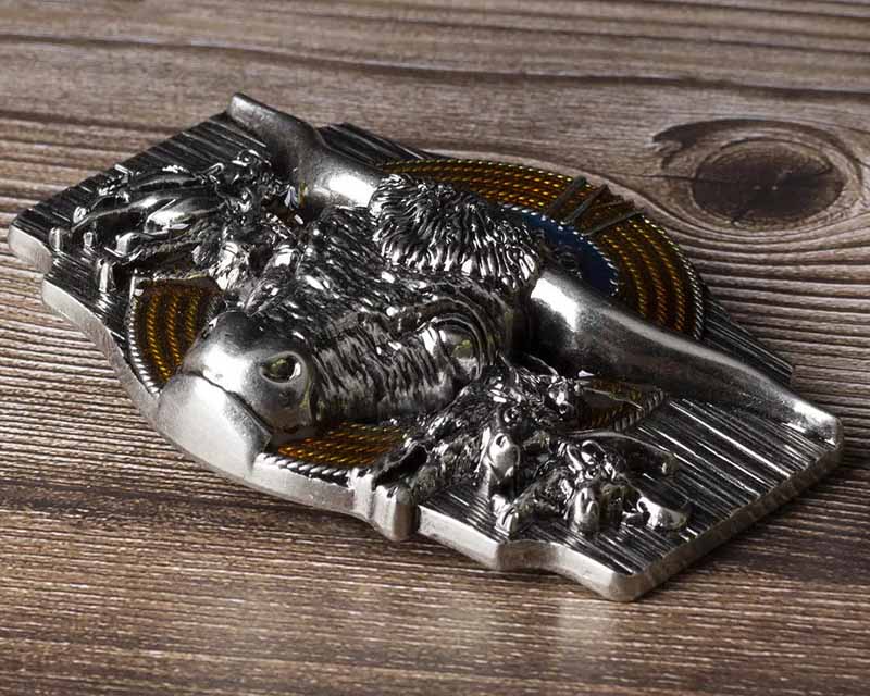 Cowboy Longhorn Belt Buckle - CowderryBelt BuckleBronze
