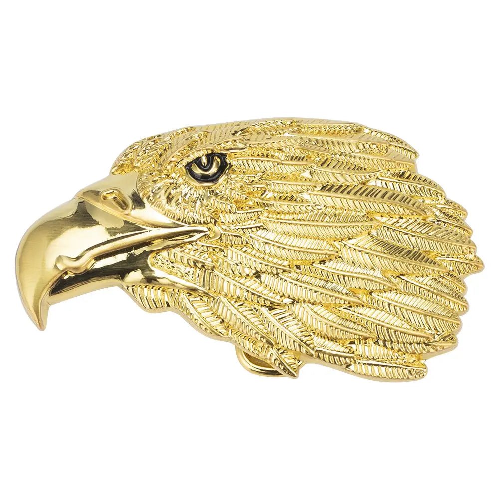 D1 Eagle Head Western Belt Buckle - CowderryBelt BucklesGold