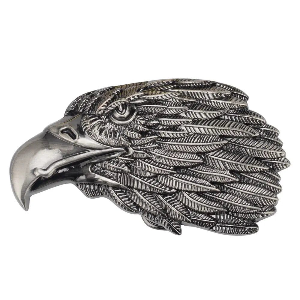 D1 Eagle Head Western Belt Buckle - CowderryBelt BucklesSilver