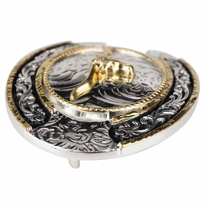 Gold Bull Western Belt Buckle - CowderryBelt Buckles