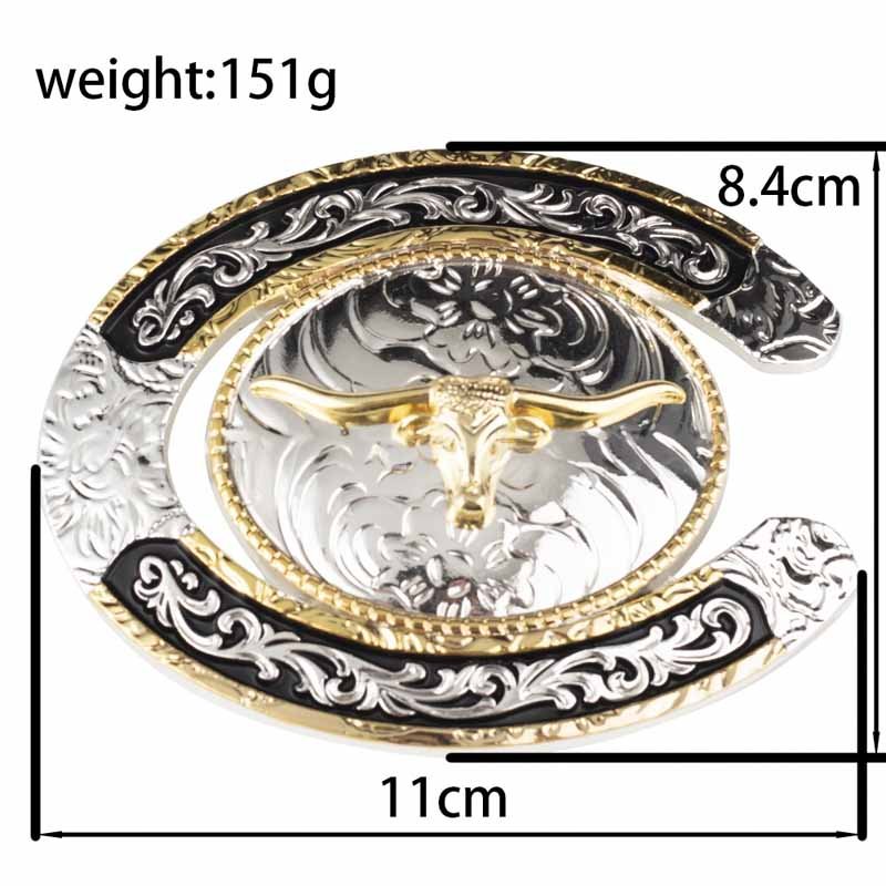 Gold Bull Western Belt Buckle - CowderryBelt Buckles