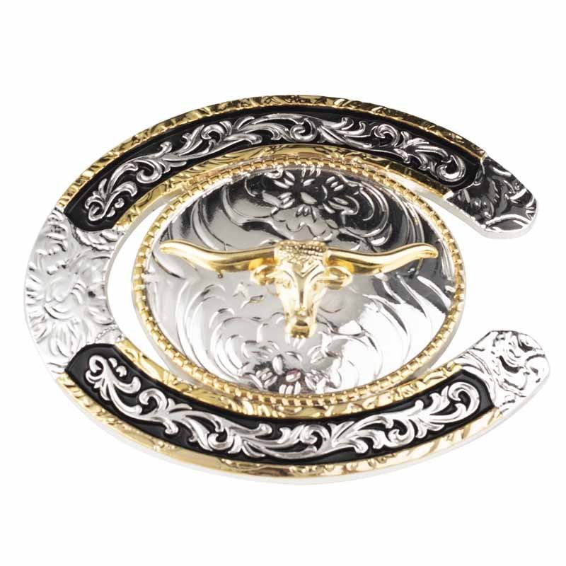 Gold Bull Western Belt Buckle - CowderryBelt Buckles