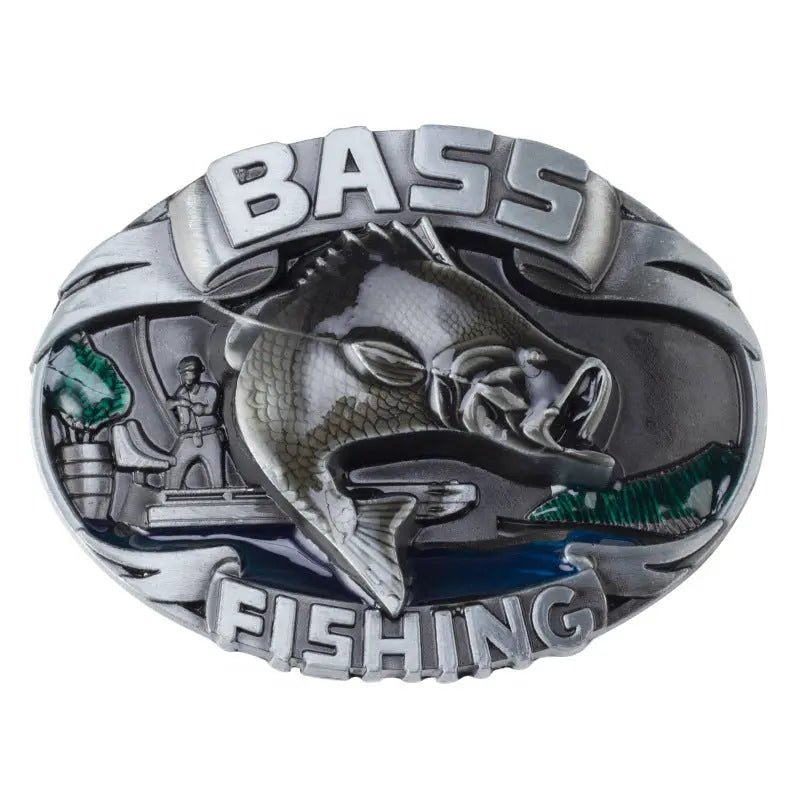 Largemouth Bass Western Belt Buckle - CowderryBelt BuckleColor 1