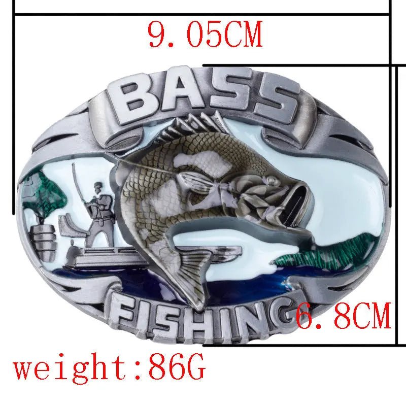 Largemouth Bass Western Belt Buckle - CowderryBelt BuckleColor 2