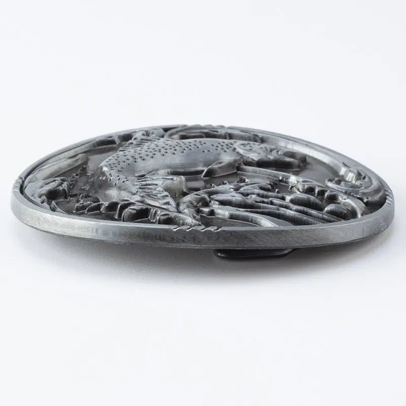 Largemouth Bass Western Belt Buckle - CowderryBelt BucklePewter