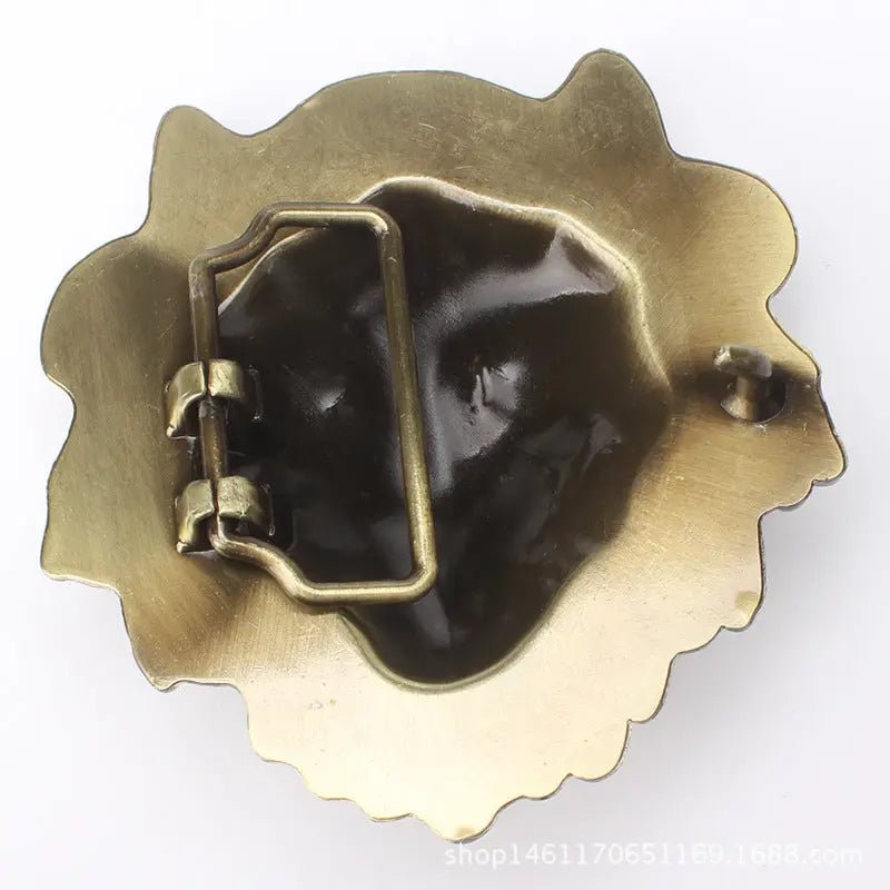 Lion Head Zinc Alloy Belt Buckle - CowderryBelt BuckleSilver