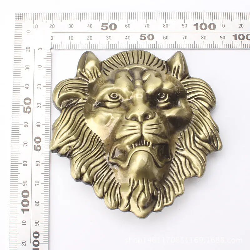 Lion Head Zinc Alloy Belt Buckle - CowderryBelt BuckleSilver