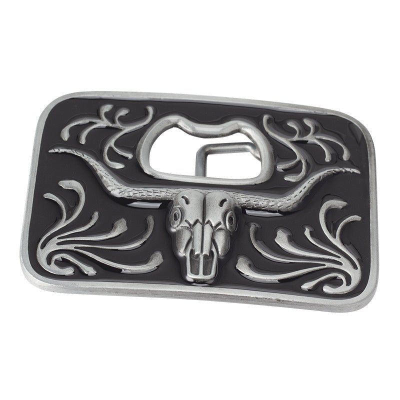 Longhorn Bottle Opener Belt Buckle - CowderryBelt Buckles