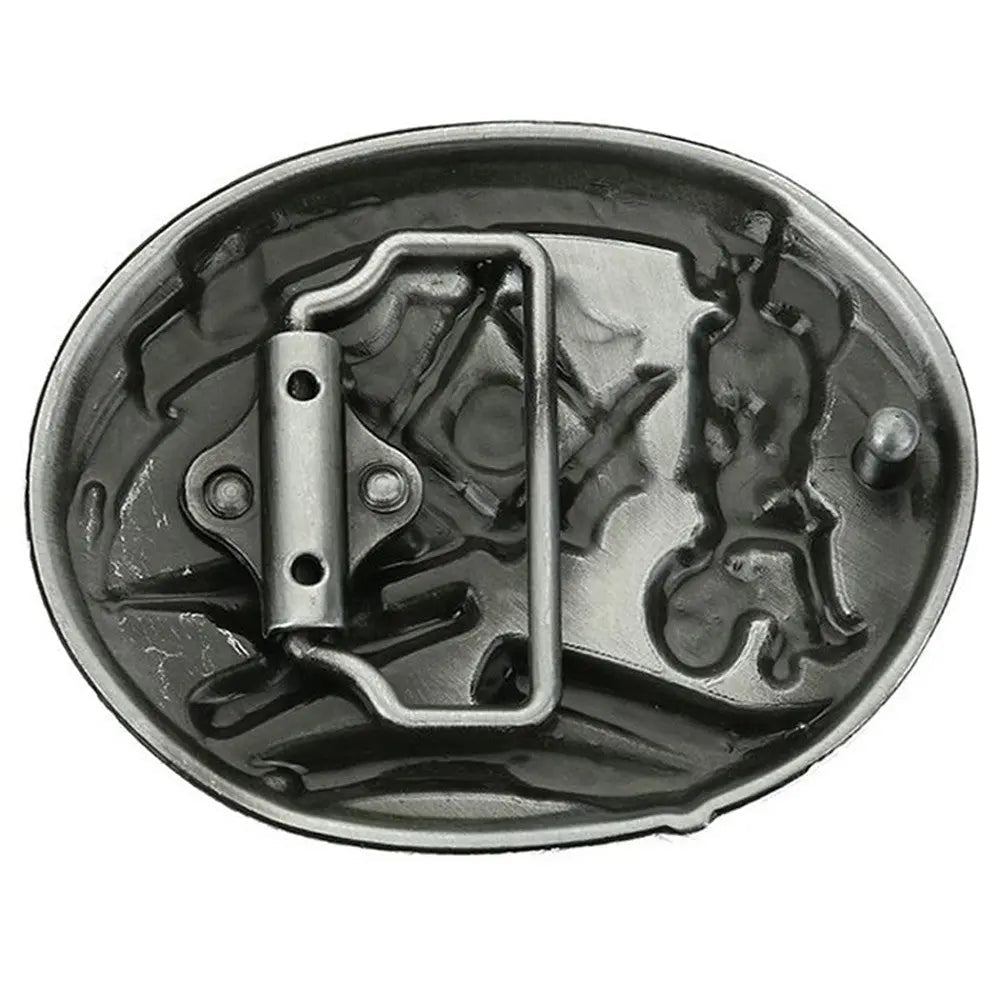 Mason Serving The Community Belt Buckle - CowderryBelt BuckleRed