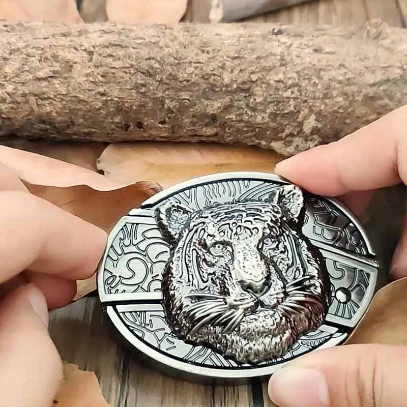 Metal Oval Cowboys Belt Buckle - CowderryBelt BuckleLeopard