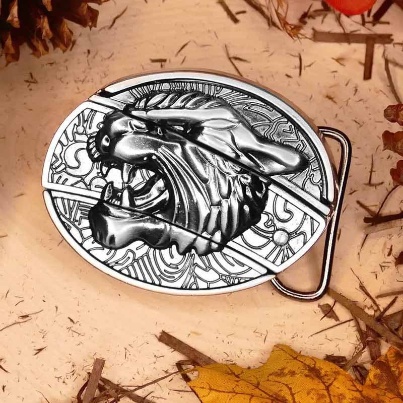 Metal Oval Cowboys Belt Buckle - CowderryBelt BuckleTiger
