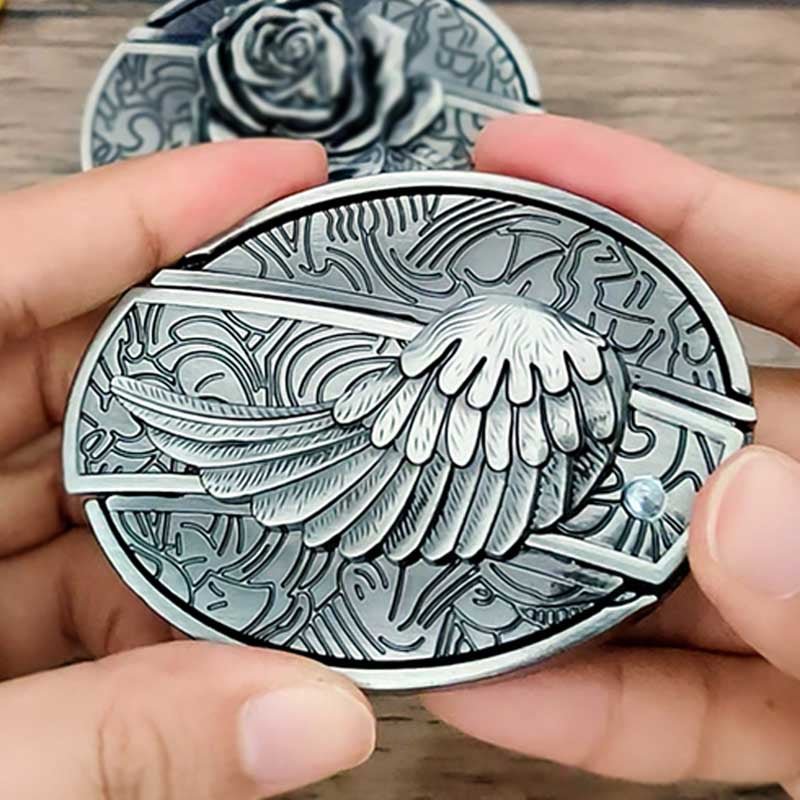 Metal Oval Cowboys Belt Buckle - CowderryBelt BuckleWings