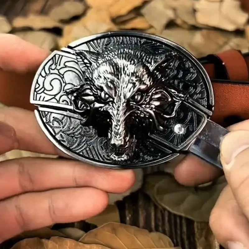Metal Oval Cowboys Belt Buckle - CowderryBelt BuckleWolf
