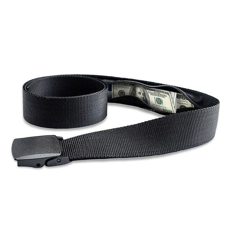 Money Belt for Travel Security - CowderryBeltsBlack