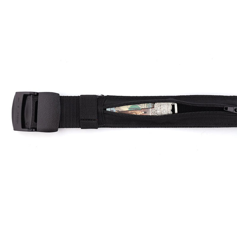 Money Belt for Travel Security - CowderryBeltsBlack