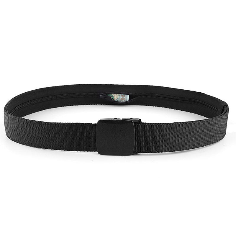 Money Belt for Travel Security - CowderryBeltsBlack