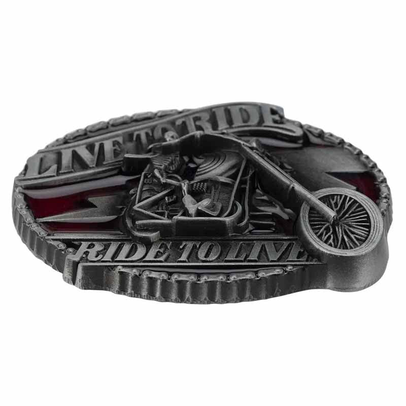 Motorcycle Live To Ride Belt Buckle - CowderryBelt Buckle