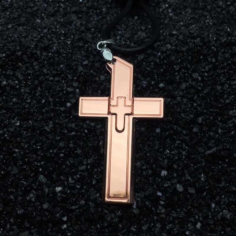Multifunction Cross Pendant Necklace - CowderryNecklacesRose Gold
