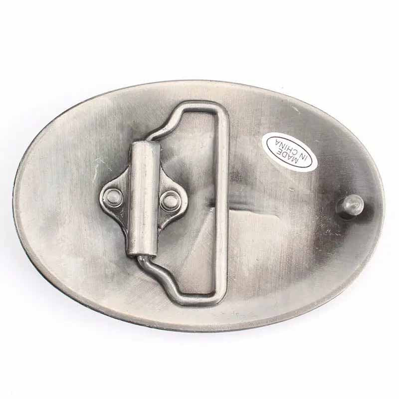 Native American Chief Oval Belt Buckle - CowderrySilver