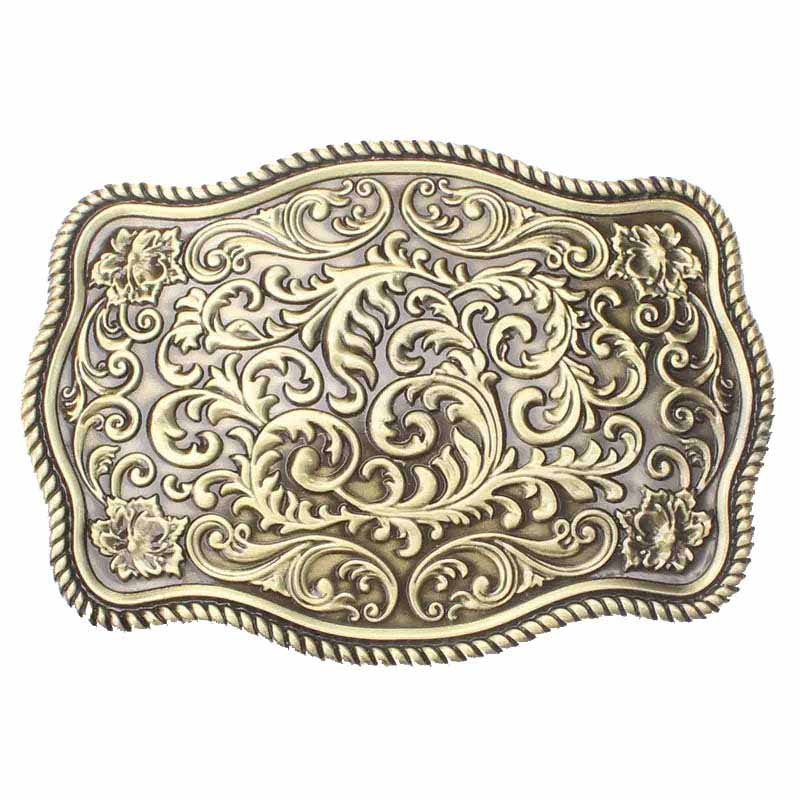 New Square Arabesque Belt Buckle - CowderryBelt BuckleBronze