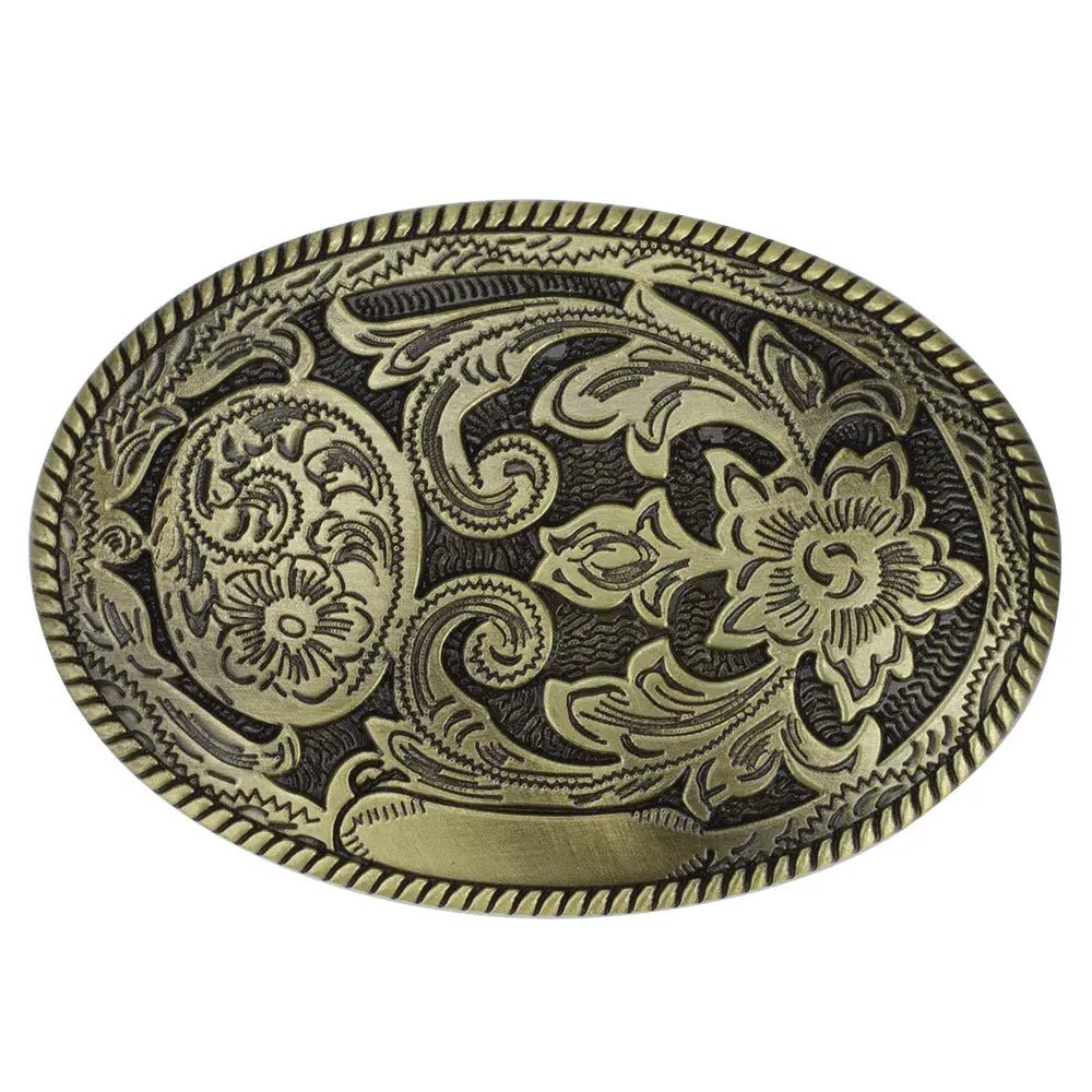 Oval Arabesque Belt Buckle - CowderryBelt BuckleBronze