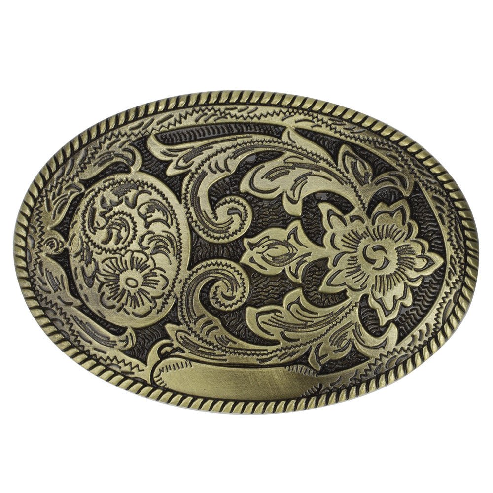 Oval Arabesque Belt Buckle - CowderryBelt BuckleBronze