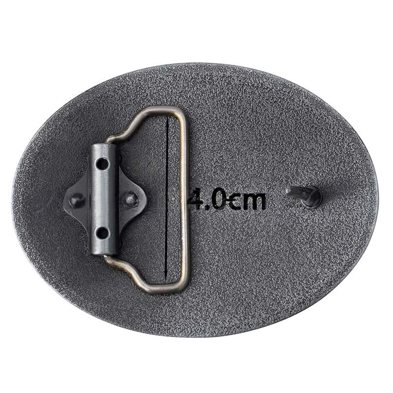 Oval MERICA Flag Belt Buckle - CowderryBelt BucklesBrown