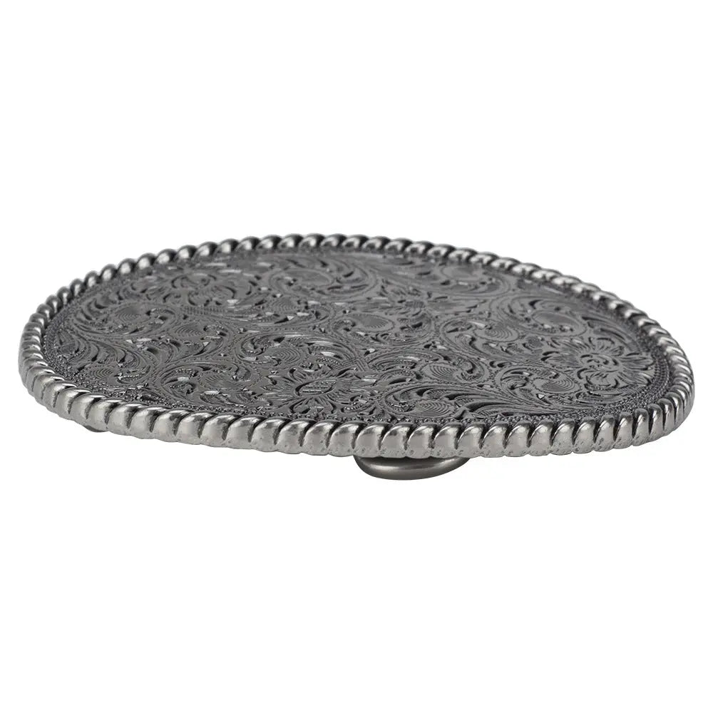Pattern Antique Silver Belt Buckle - CowderryBelt BuckleSilver