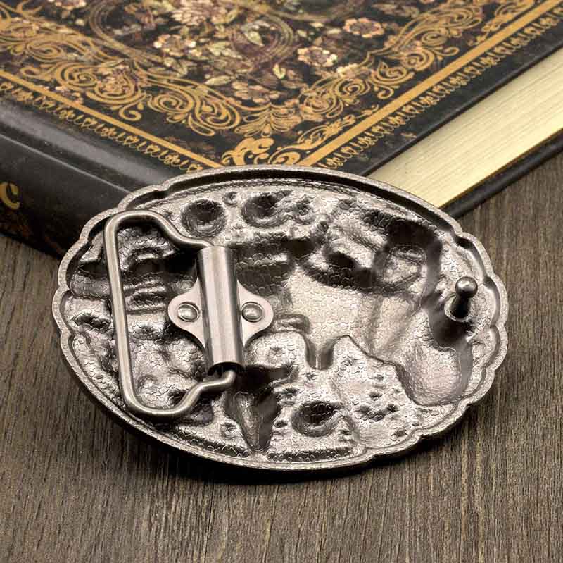 Pistol Imitation Turquoise Gadget Belt Buckle - Cowderry