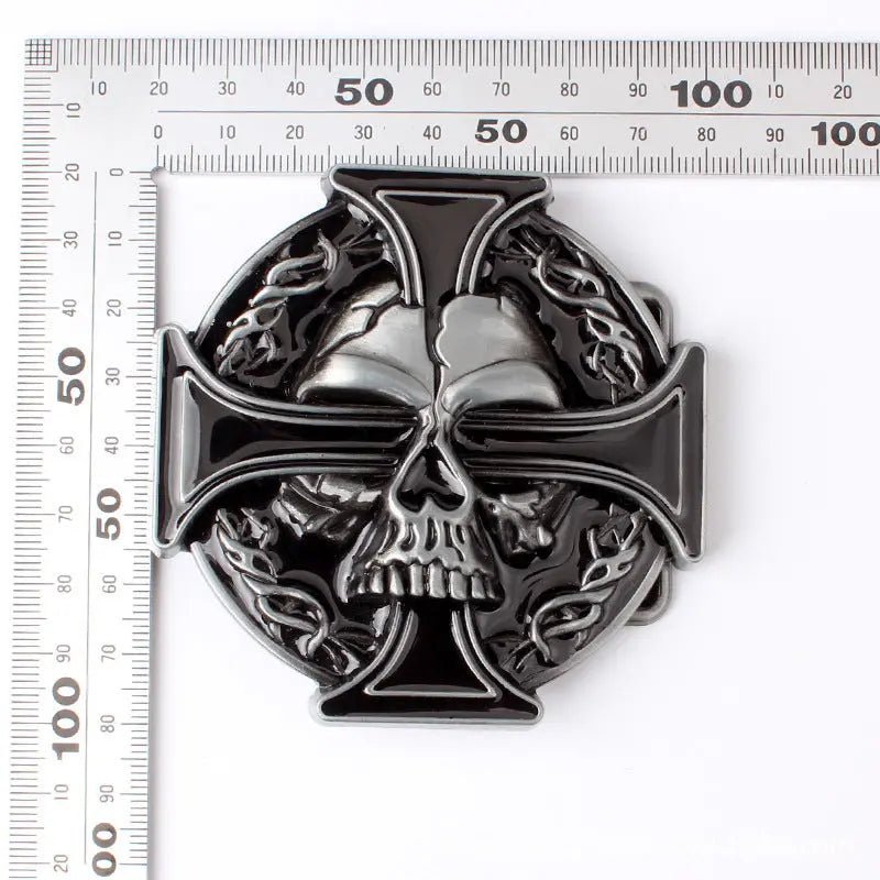 Skull Cross Belt Buckle - CowderryBelt BuckleBlack