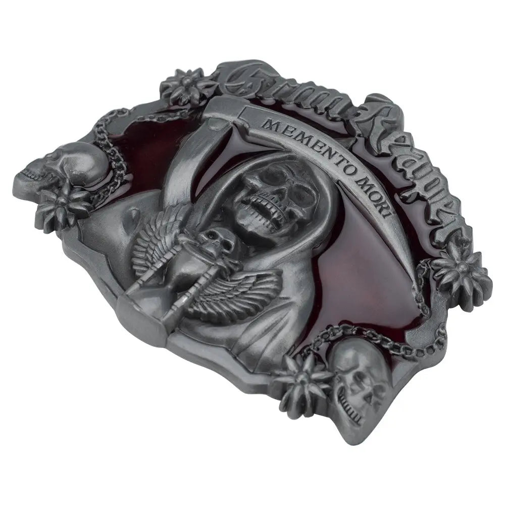 Skull Memento mori Belt Buckle - CowderryBelt BuckleRed