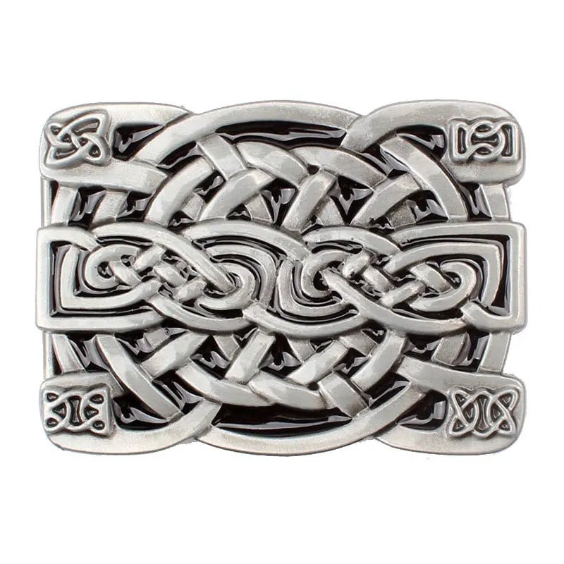 Square Antique Celtic Belt Buckle - CowderryBelt Buckle