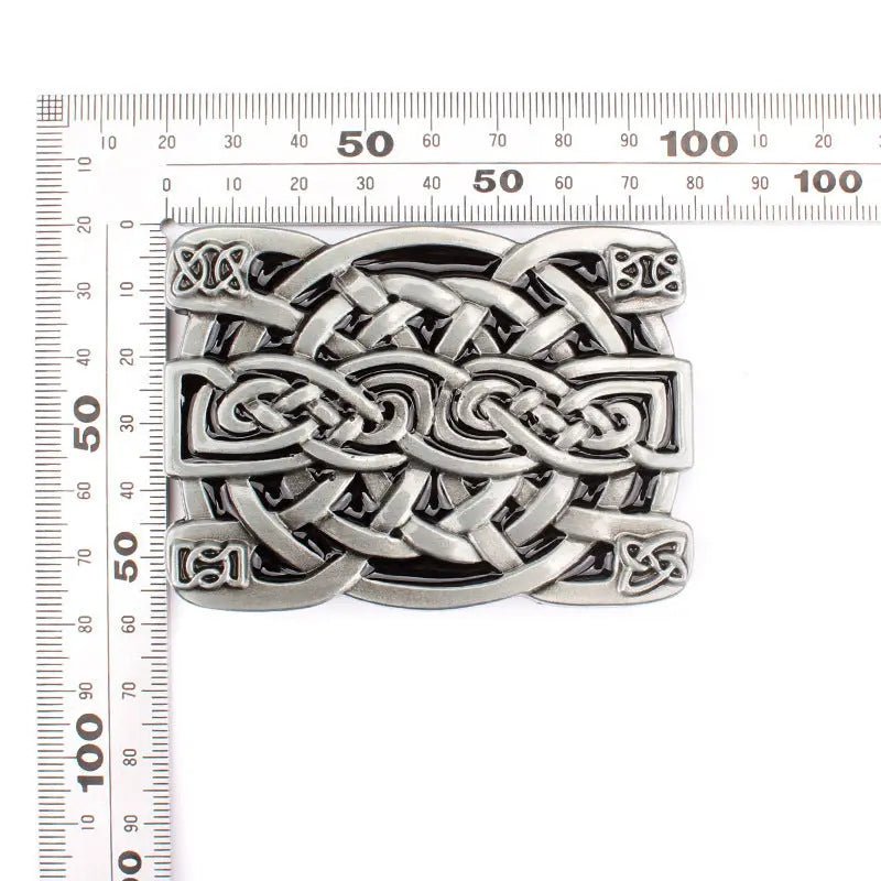 Square Antique Celtic Belt Buckle - CowderryBelt Buckle