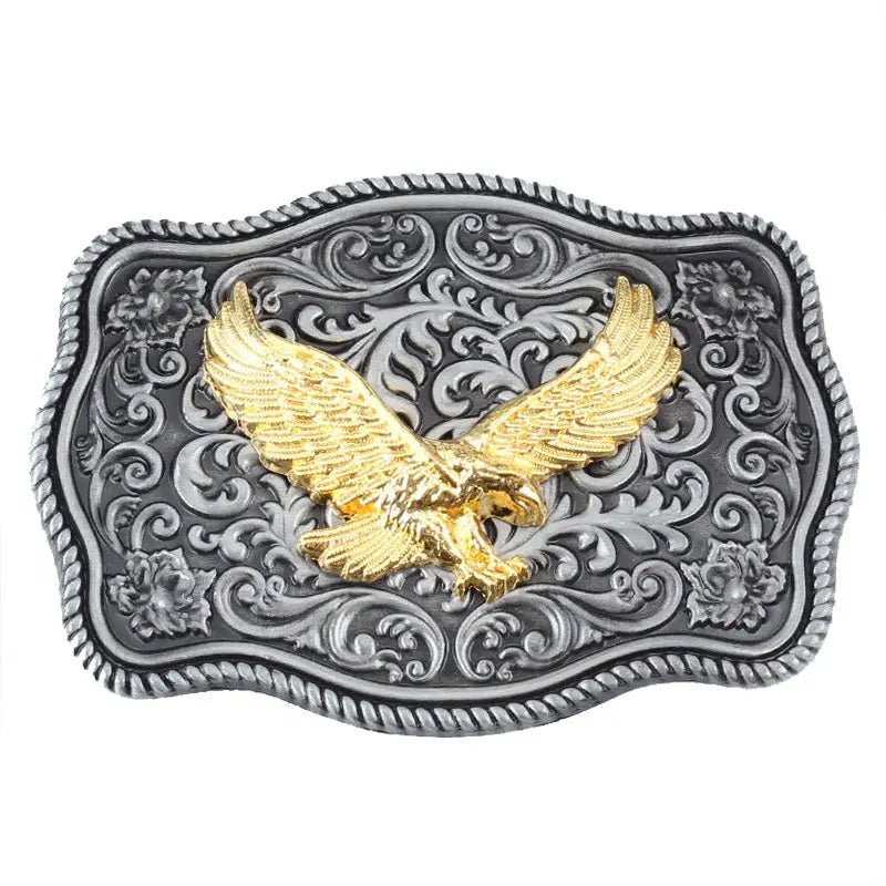 Square Arabesque Animal Belt Buckle - CowderryBelt BuckleEagle