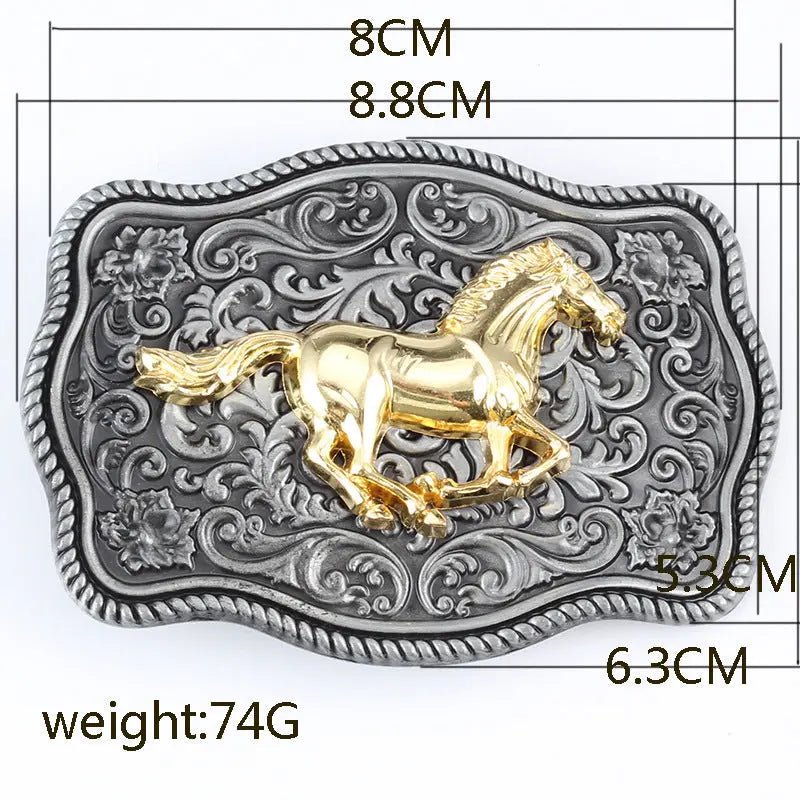 Square Arabesque Animal Belt Buckle - CowderryBelt BuckleEagle