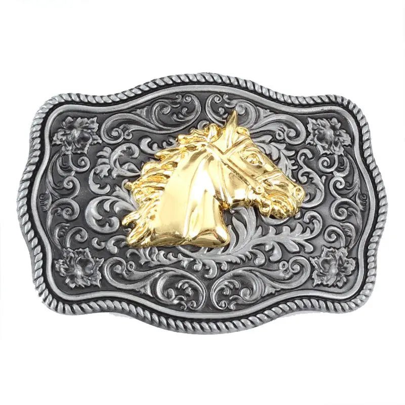 Square Arabesque Animal Belt Buckle - CowderryBelt BuckleHorse