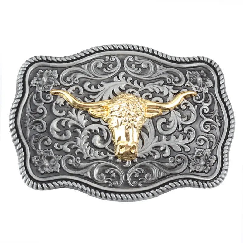 Square Arabesque Animal Belt Buckle - CowderryBelt BuckleLonghorn