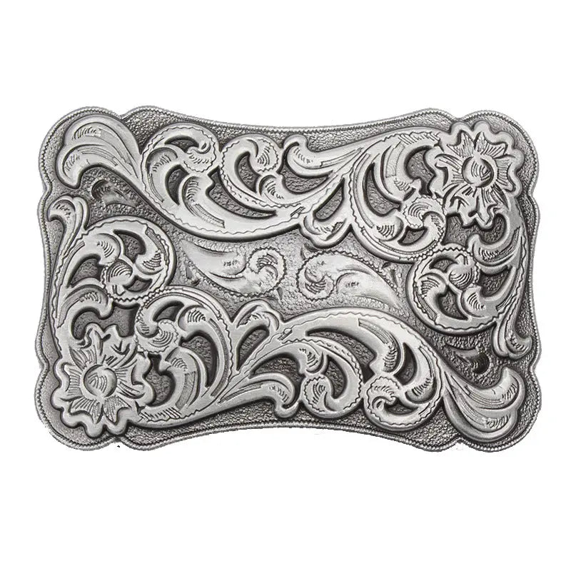 Square Arabesque Belt Buckle - CowderryBelt BuckleSilver