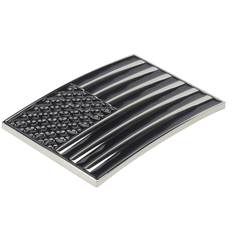 Square United States America Flag Western Belt Buckle - CowderryBelt Buckles