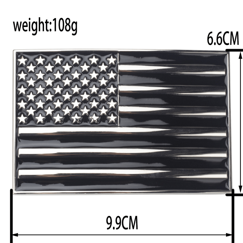 Square United States America Flag Western Belt Buckle - CowderryBelt Buckles