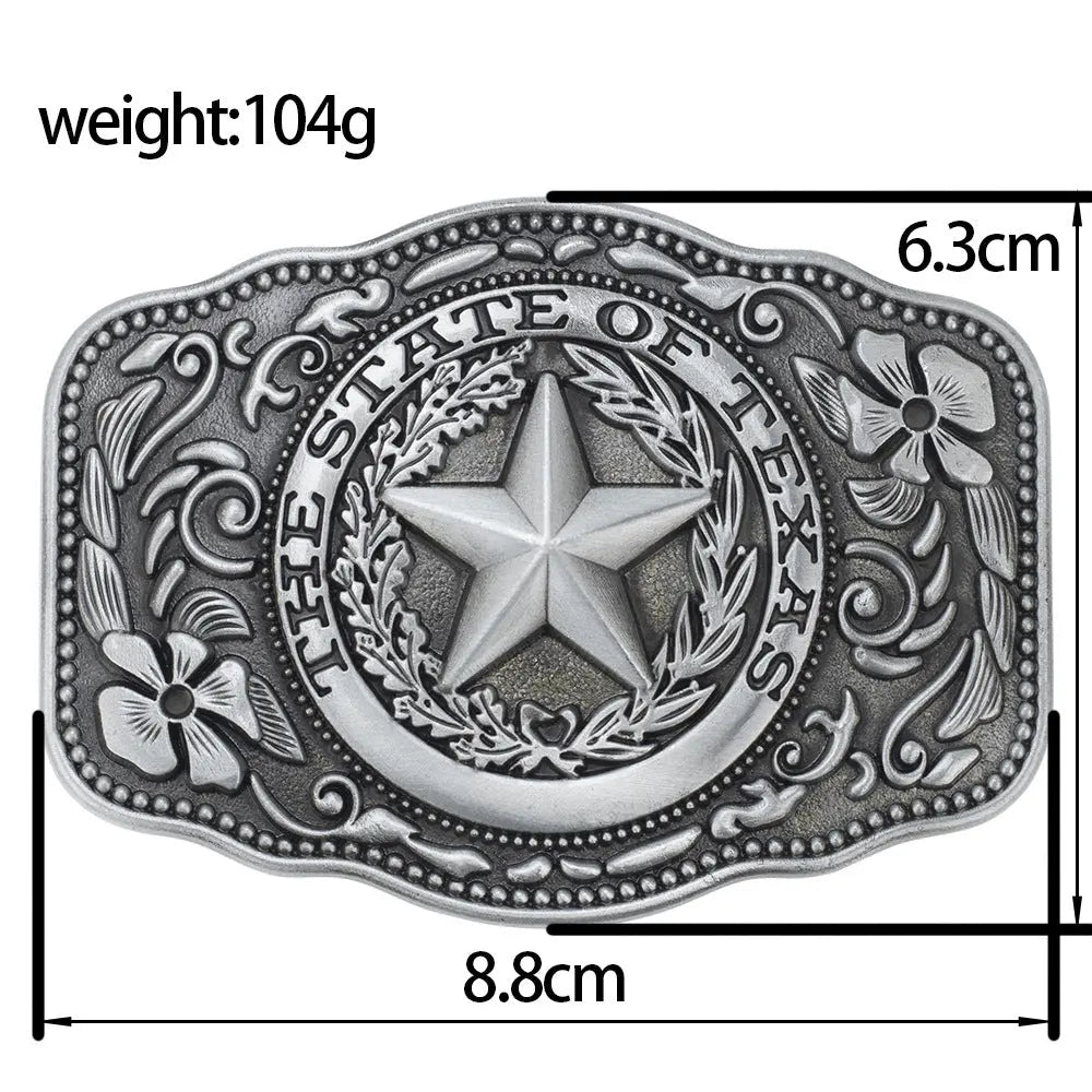 State of Texas Belt Buckle - CowderryBelt BuckleSilver