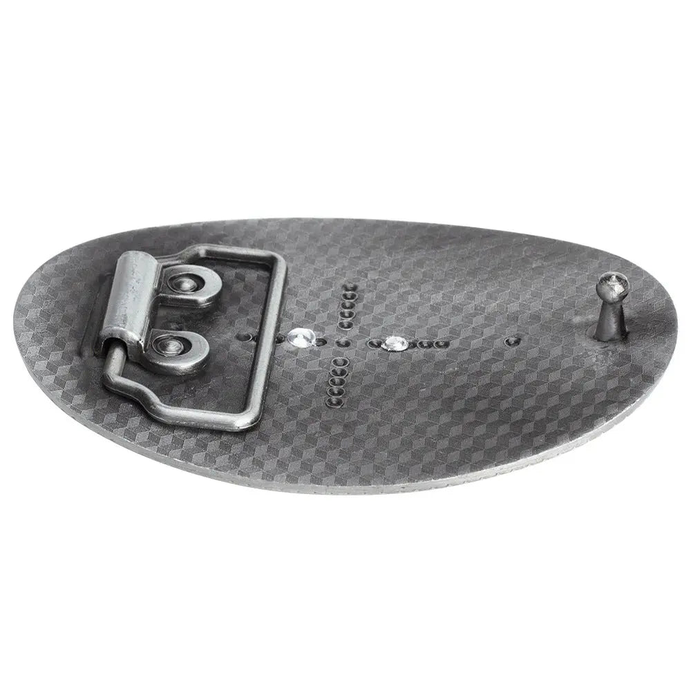 Tang Grass Pattern Eagle Belt Buckle - CowderryBelt BuckleSilver