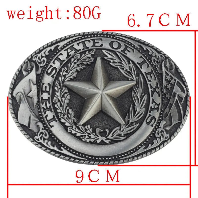 Texas Pentagram Belt Buckle - CowderryBelt Buckle