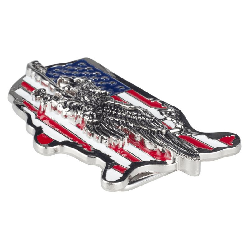 USA Map Eagle Western Belt Buckle - CowderryBelt Buckles