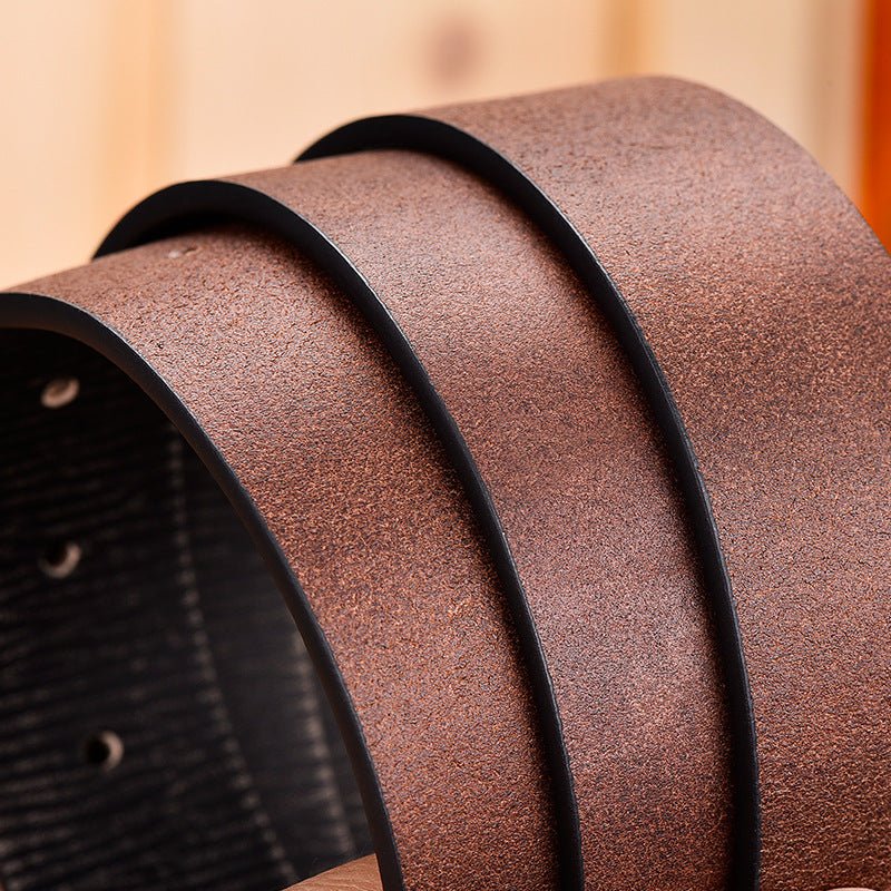 Vintage Belt Strap Without Buckle 1.5" Wide for Men - CowderryBeltsBlack