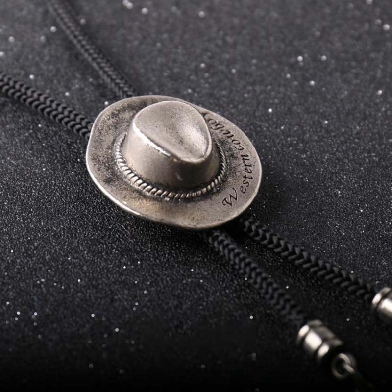 Western Cowboy Hat Bolo Tie - CowderryBolo TieSliver