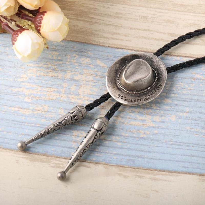 Western Cowboy Hat Bolo Tie - CowderryBolo TieSliver